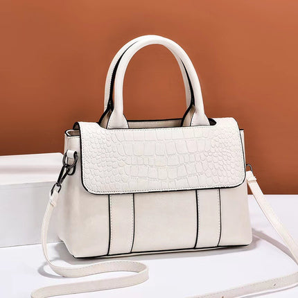 Crocodile Pattern PU Leather Crossbody Bag – Daily Use