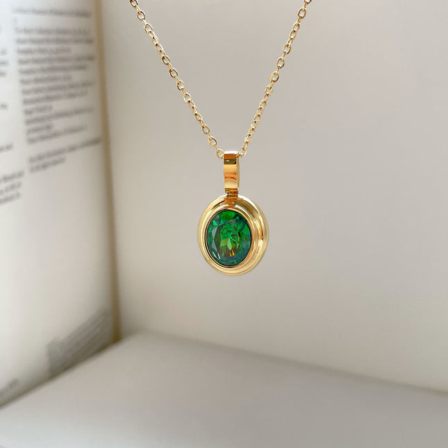 Elegant Gemstone Pendant Necklace