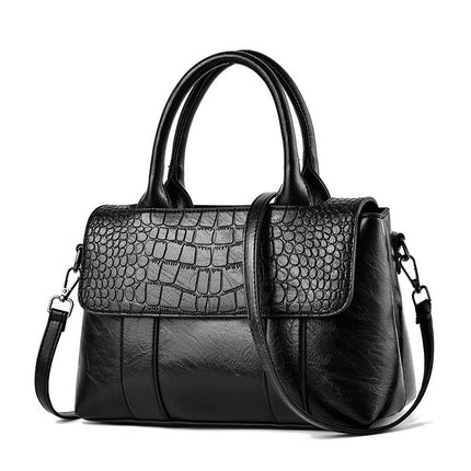 Crocodile Pattern PU Leather Crossbody Bag – Daily Use