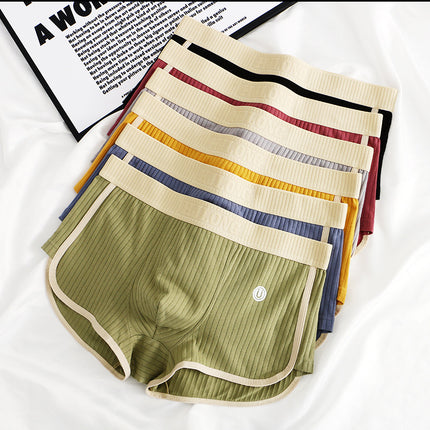 Mid-Waist Breathable Cotton Shorts