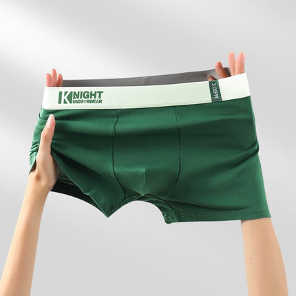 Men’s Letter Print Cotton Sports Shorts – Breathable & Antibacterial