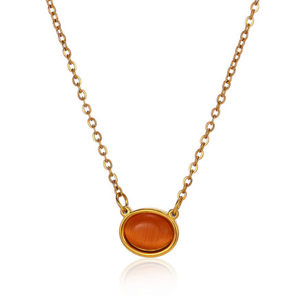 "Titanium Glow Oval Cat's Eye Pendant Necklace"







"Titanium Glow Oval Cat's Eye Pendant Necklace"