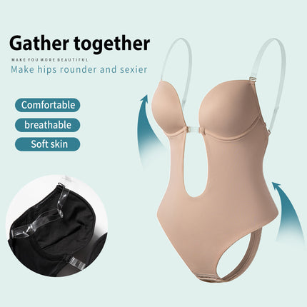 Adjustable Polyester Push-Up Chest Support Jumpsuit