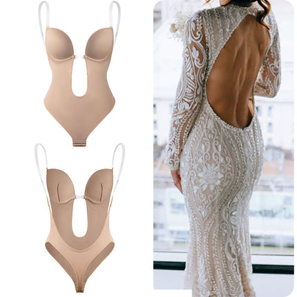 Adjustable Polyester Push-Up Chest Support Jumpsuit