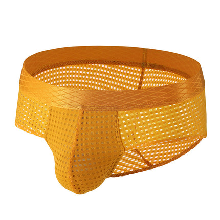 Breathable Nylon Low Waist Briefs for Men