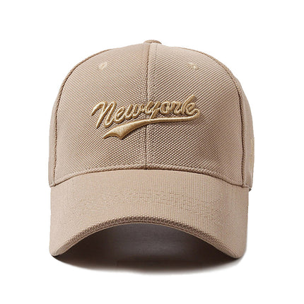 Machine Embroidered Cotton Baseball Cap with English Letters