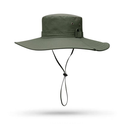 Cotton and Linen Fisherman’s Hat with Flame Detail
