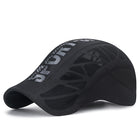 French Retro Dome Crown Sun Hat with English Letter Print