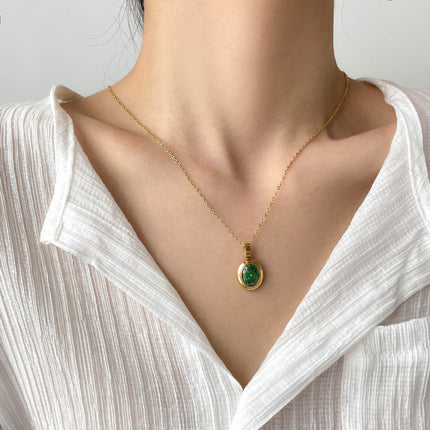Elegant Gemstone Pendant Necklace