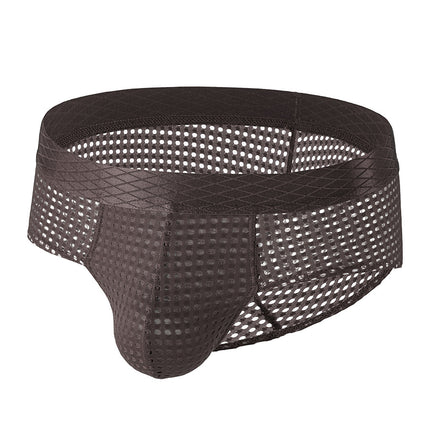 Breathable Nylon Low Waist Briefs for Men