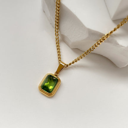 Elegant Gemstone Pendant Necklace