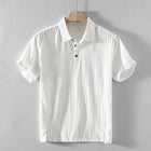 Men’s Breathable Cotton & Linen Casual Shirt