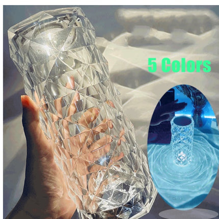 CrystalGlow 16 Color LED Touch Lamp