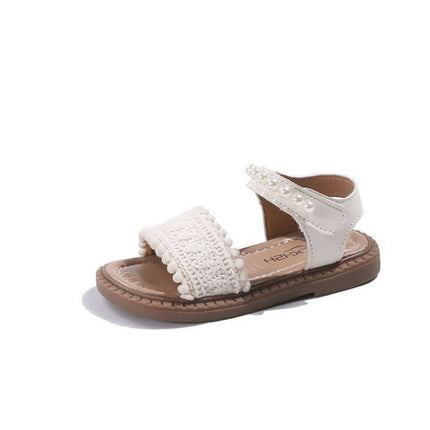 Beaded Velcro Sandals – Korean Style for Girls