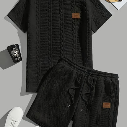 Men’s Summer Sportswear Set – T-Shirt & Trousers