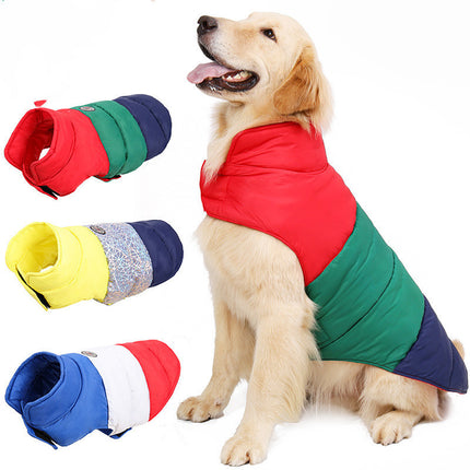 Water-Repellent Cotton Pet Jacket – Skin-Friendly Winter Wear for Dogs & Cats