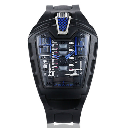 Sports Quartz Watch with Silicone Strap
