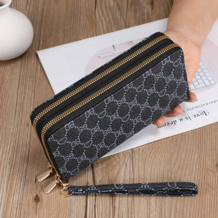 European Retro Printed PU Leather Handbag