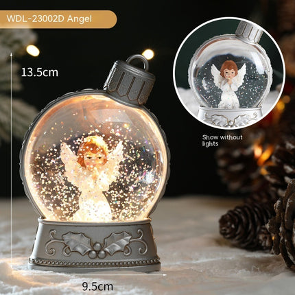 Christmas LED Craft Figurines – Old Man, Snowman, Child Tree & Angel Decorations