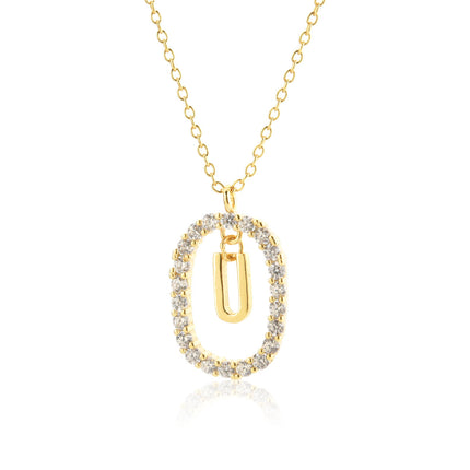 925 Sterling Silver Alphabet Initial Necklace