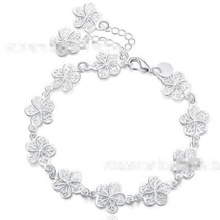 Women's Metal Floral Bracelet – Travel Commemoration Gift