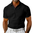 Men’s Slim Fit Jacquard Cotton T-Shirt – Casual Pullover Short Sleeve Summer Top