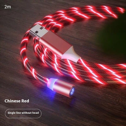 Magnetic Fast Charging Cable – LED Type-C & Micro USB Charger