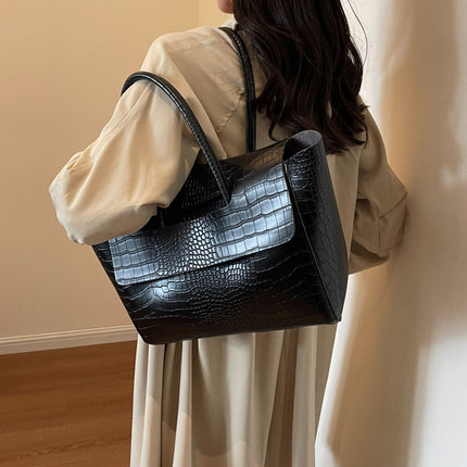 PU Leather Stone Pattern Handbag – Urban Simplicity Style