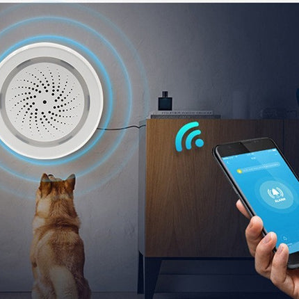 Wireless Sound & Light Alarm Siren with Mobile App Control