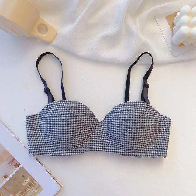 One-Piece Seamless Japanese-Style Bra – Sweet & Comfortable Gather Support