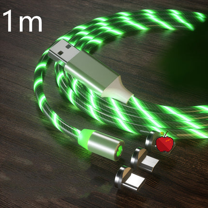 Magnetic Fast Charging Cable – LED Type-C & Micro USB Charger