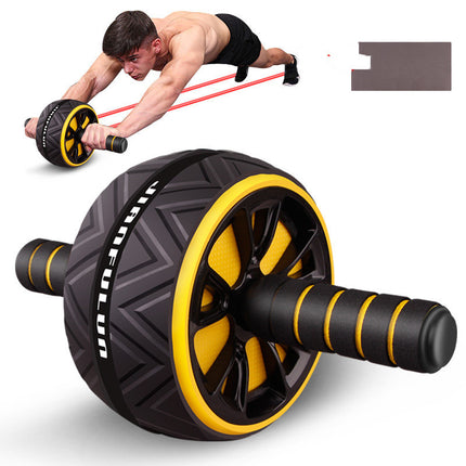 Abdominal Wheel Core Trainer with Kneeling Pad – Home Fitness Equipment