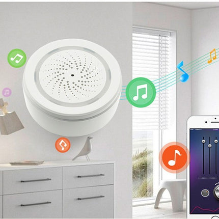 Wireless Sound & Light Alarm Siren with Mobile App Control