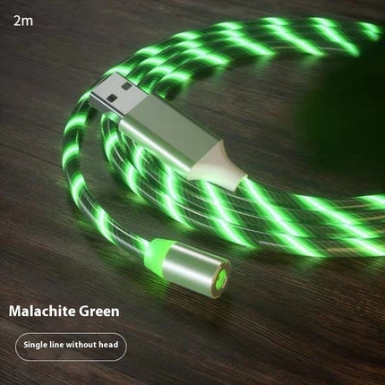 Magnetic Fast Charging Cable – LED Type-C & Micro USB Charger