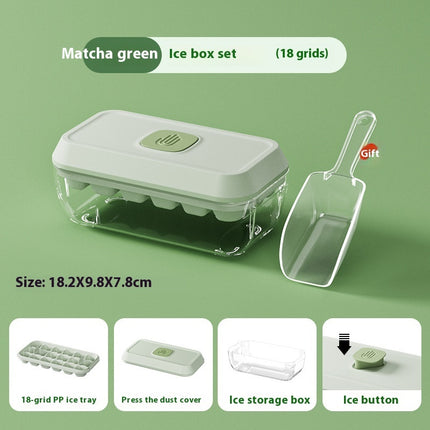 32 Grid Silicone Ice Cube Tray with Lid & Shovel – Easy-Release Ice Maker for Whiskey, Cocktails & Summer Kitchen