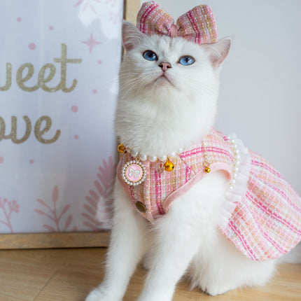 Classic Style Skirt with Headdress and Necklace for Pets