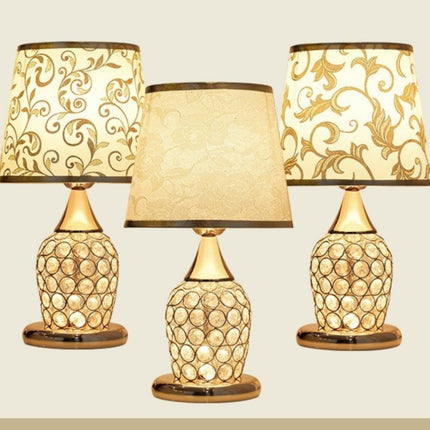 Luxury Metallic Table Lamp with Phnom Penh Design – Dimmable Night Light