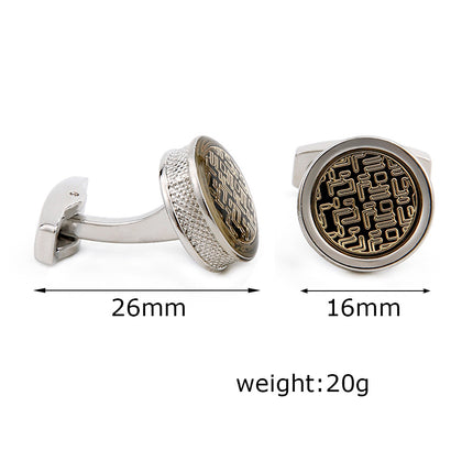 Geometric Copper Electroplated Cufflinks