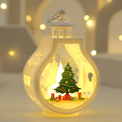 Christmas Candle Lamp – Pear-Shaped LED Candle Light (Tree / Snowman / Old Man / Deer)