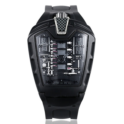 Sports Quartz Watch with Silicone Strap