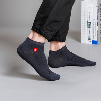 Casual Embroidered Short Tube Socks for Men