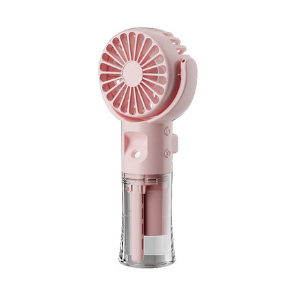 Portable Handheld Mist Fan – 4-Speed Spray Cooling with USB Charging