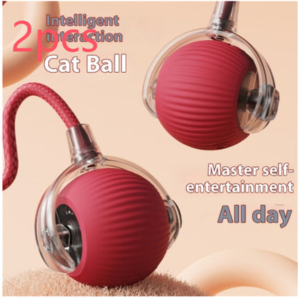 Electric Cat Toy Automatic Rolling Ball – Self-Entertainment with Bird Sound