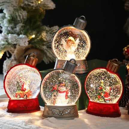 Christmas LED Craft Figurines – Old Man, Snowman, Child Tree & Angel Decorations