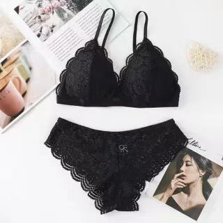 Princess Lace Thin Mold Cup Bra Set