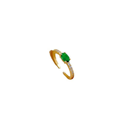 Gold Plated Adjustable Crown Brass Ring – Women's Cartoon Style