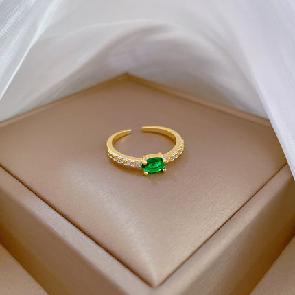 Gold Plated Adjustable Crown Brass Ring – Women's Cartoon Style