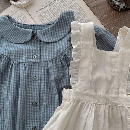 Girls Cotton Jumpsuit or Skirt – Long Sleeve Stylish Baby Outfit