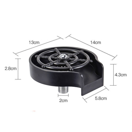 Automatic High-Pressure Bar Counter Cup Washer Faucet