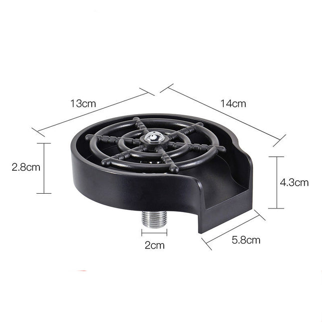 Automatic High-Pressure Bar Counter Cup Washer Faucet